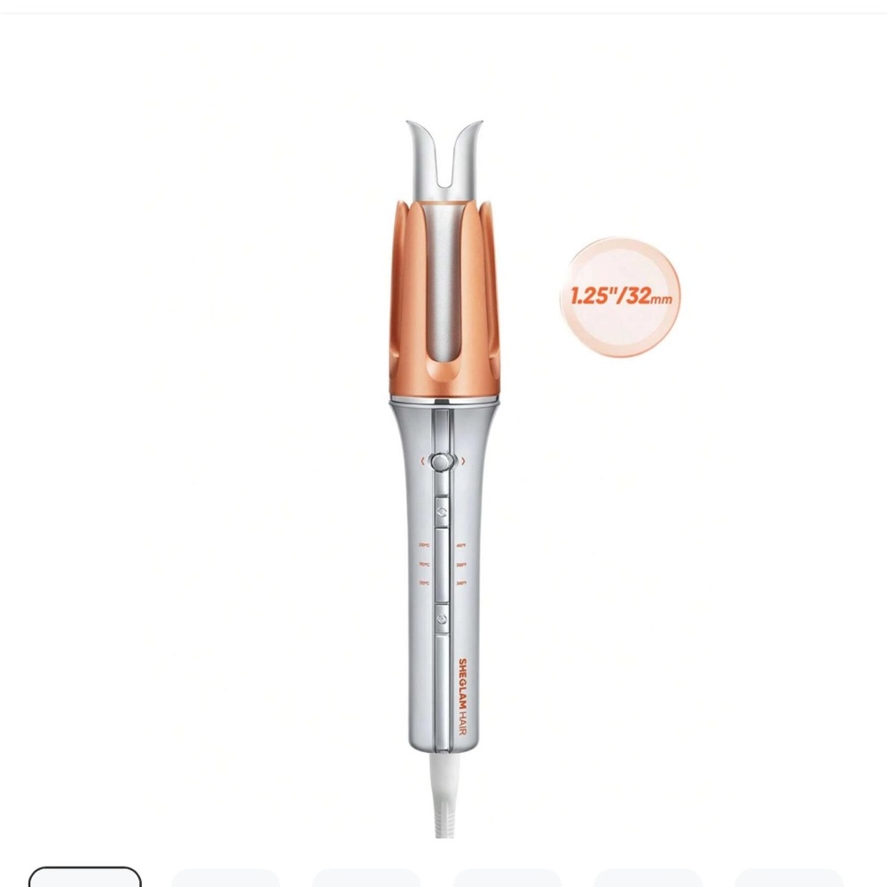 Silver and Orange Hair Curler